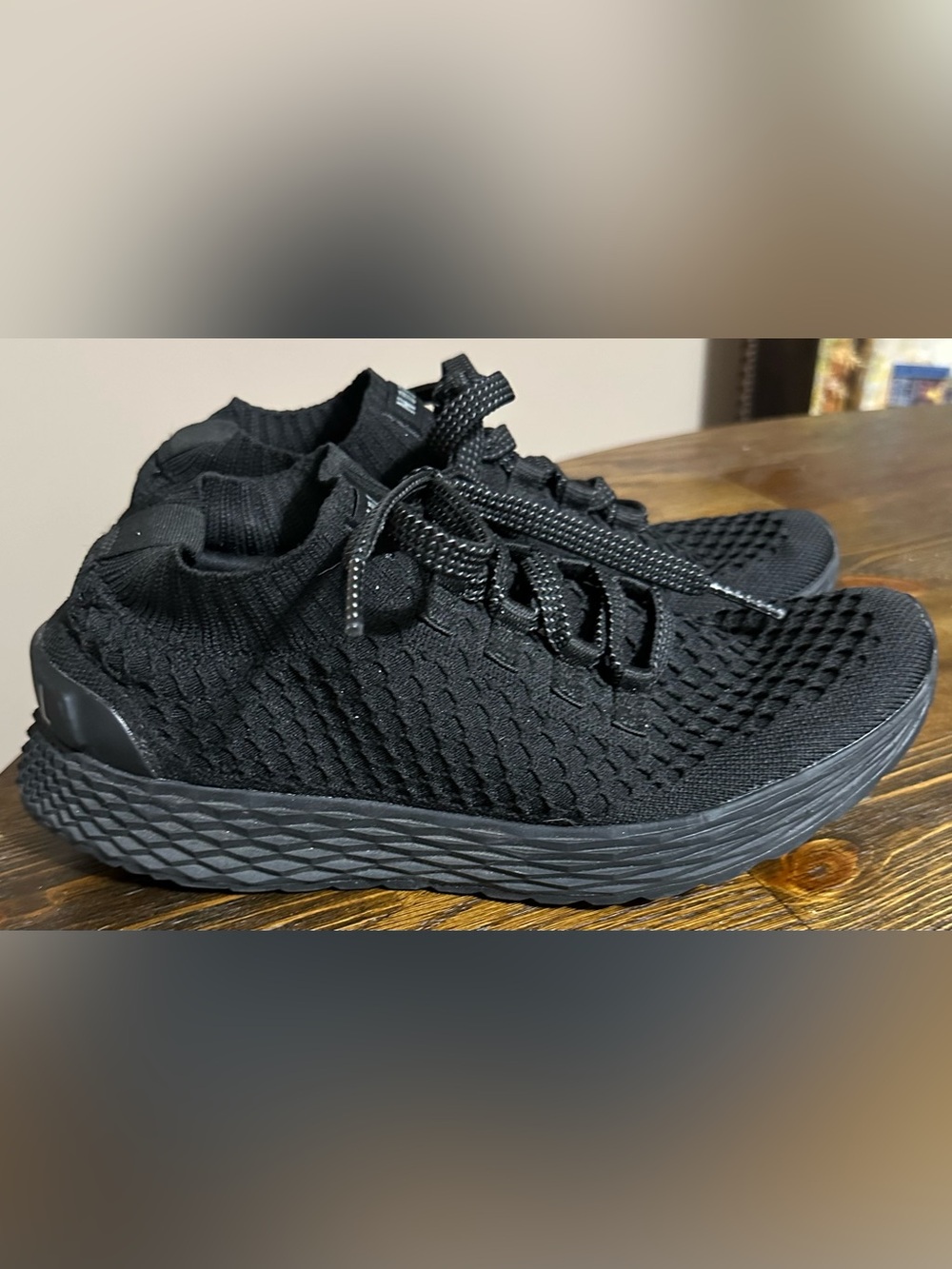 NOBULL Women's All-Black Knit Athletic Sneakers